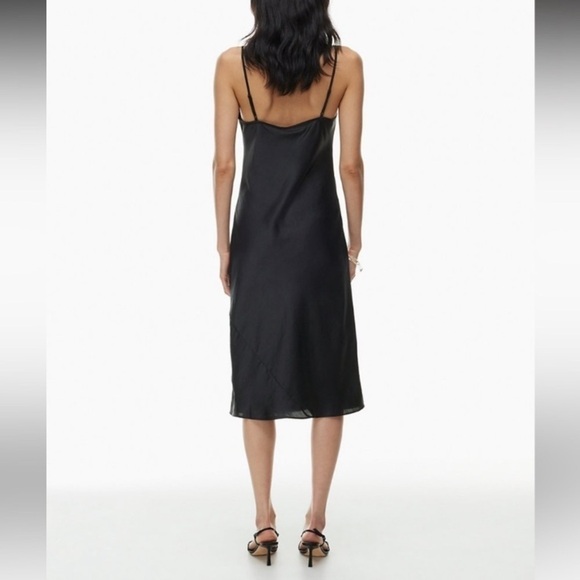 Wilfred Only Slip Satin Midi Dress size XL black classic elegant‎ - Picture 5 of 14